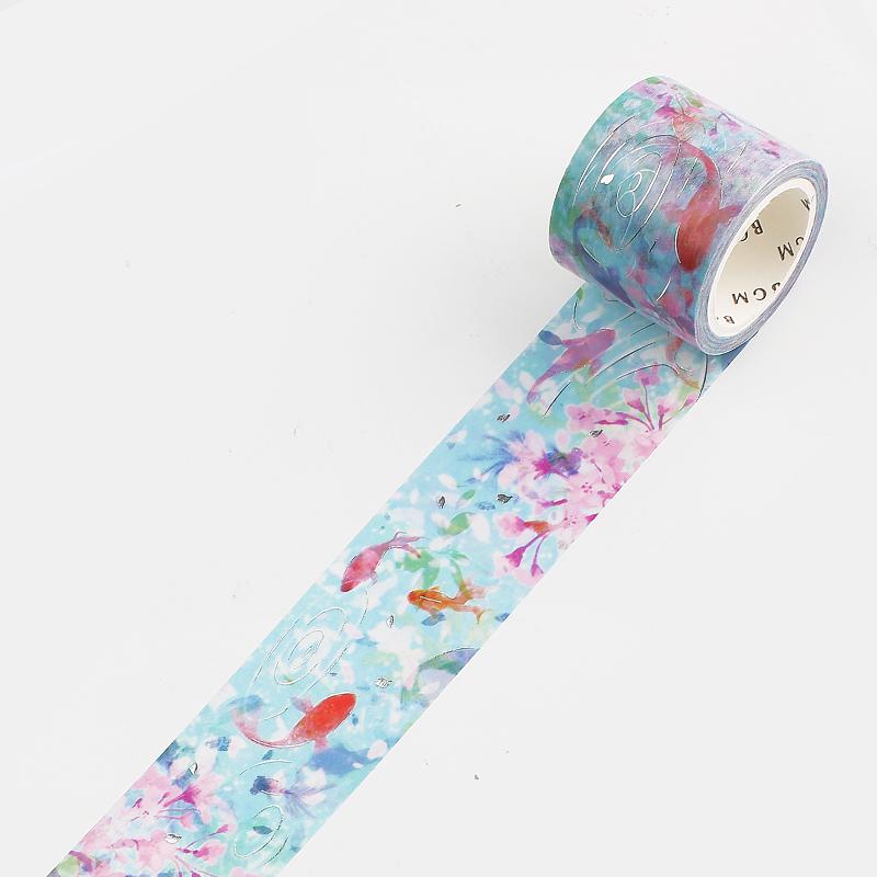 BGM Sakura Goldfish Masking Tape — pattern detail