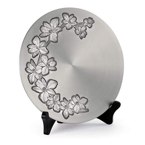 Royal Selangor Classics Orchid Plate — front view