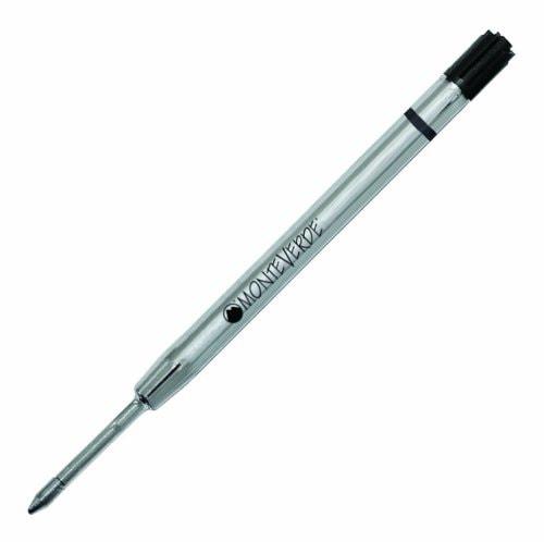 Monteverde Capless Gel Refill To Fit Parker Ballpoint Pen - Black, Fine (Pack of 2) — capped