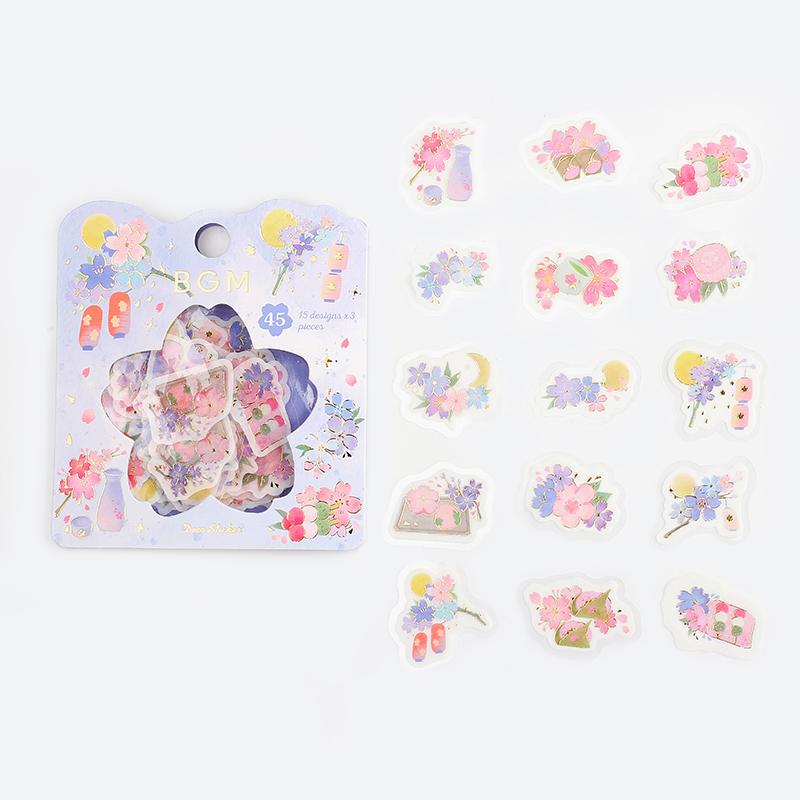 BGM Sakura Moonlight Flake Seal — front view