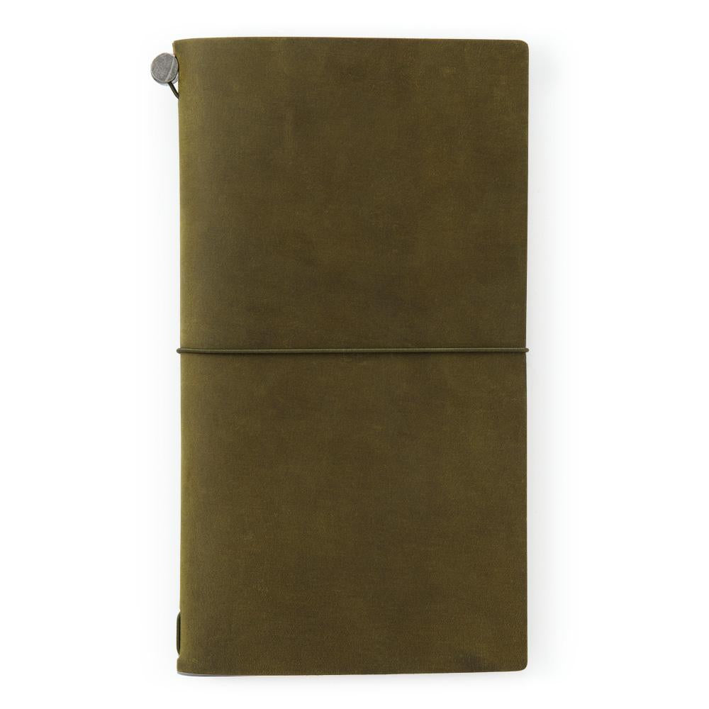 TRAVELER'S notebook Starter Kit (Regular Size) in Olive — TRAVELER'S COMPANY starter kit — premium stationery and lifestyle, at Cityluxe Singapore