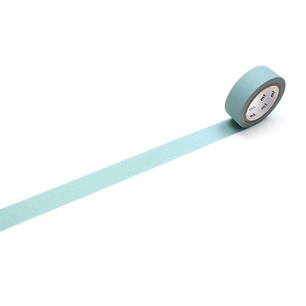 MT Basic Washi Tape - Matte Smoky Mint 7m — pattern detail