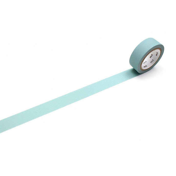 MT Basic Washi Tape - Matte Smoky Mint 7m — pattern detail