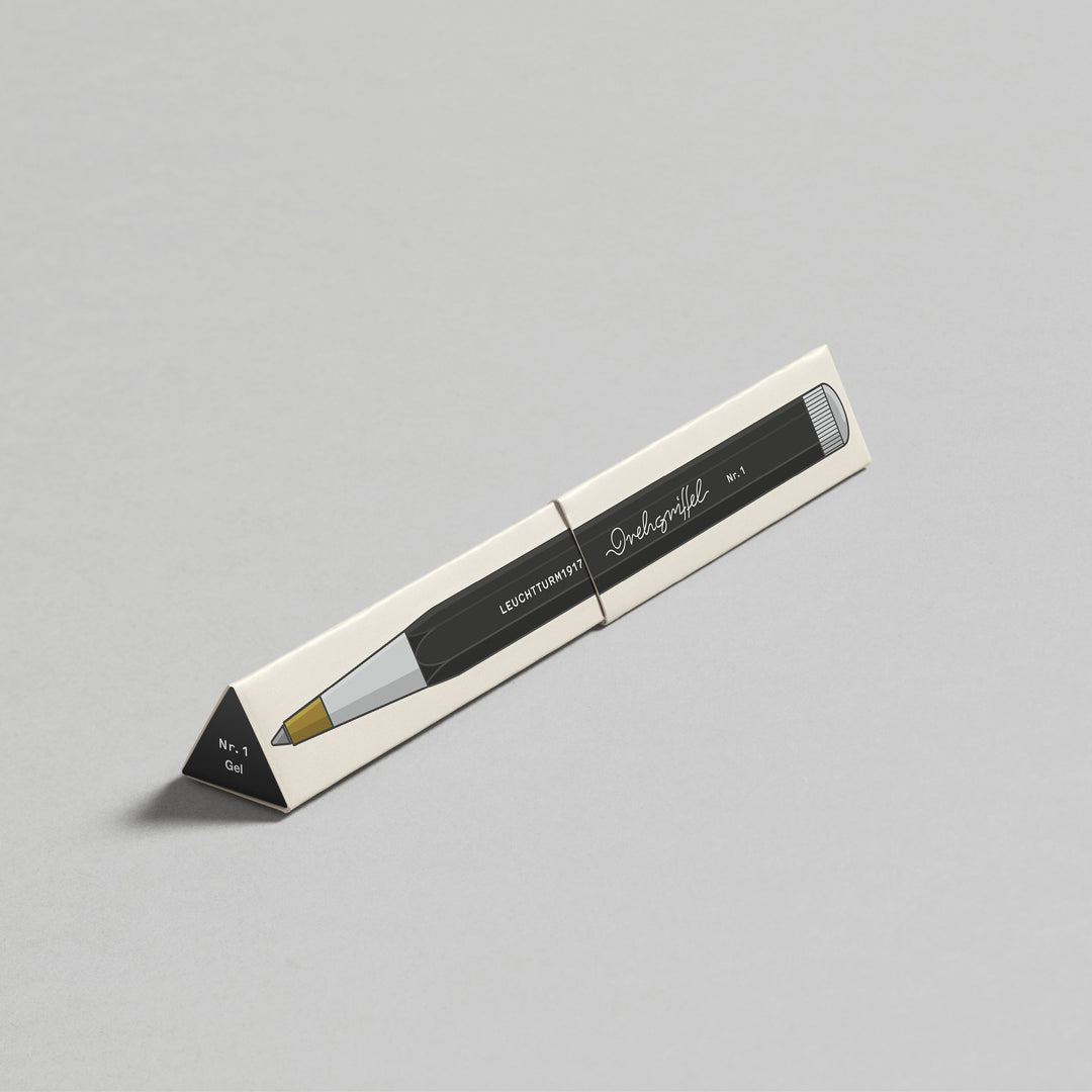 Leuchtturm1917 Drehgriffel Nr. 1 Gel Pen - Black — flat lay