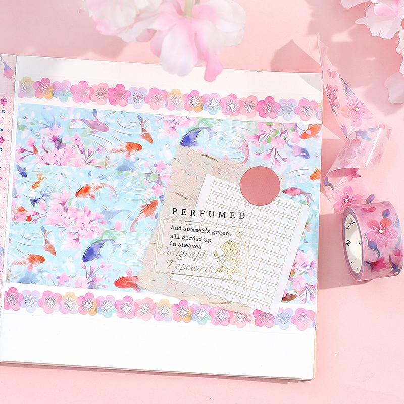 BGM Sakura Goldfish Masking Tape — with packaging