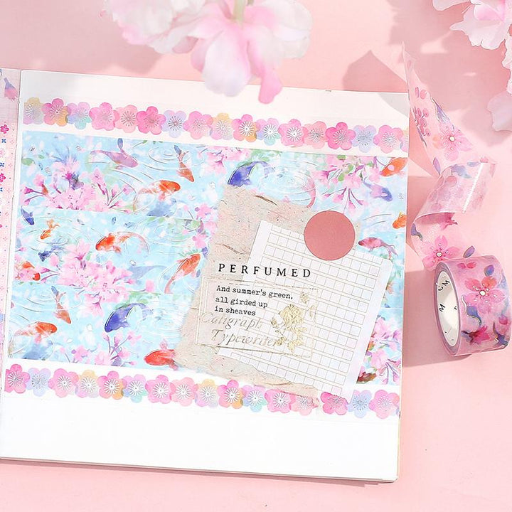 BGM Sakura Goldfish Masking Tape — with packaging