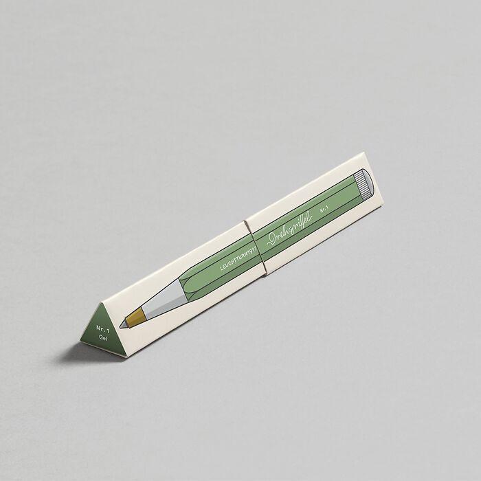 Leuchtturm1917 Drehgriffel Nr. 1 Gel Pen - Sage — angle view