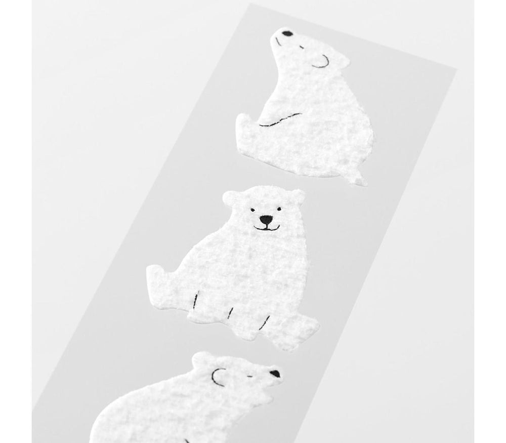 Midori Letter Set With Polar Bear Stickers — side view
