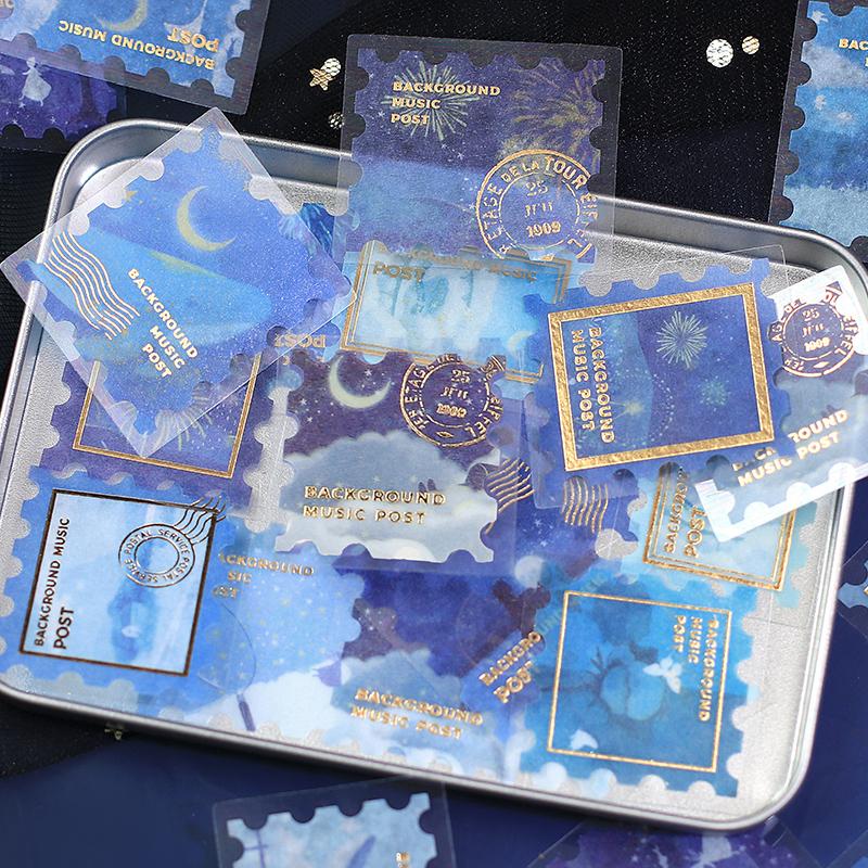 BGM Post Office Galaxy Tour Flake Seal — with packaging