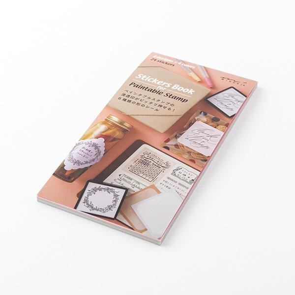 Midori Stickers Book For Pre-Inked Stamp - Warm Colors — side view