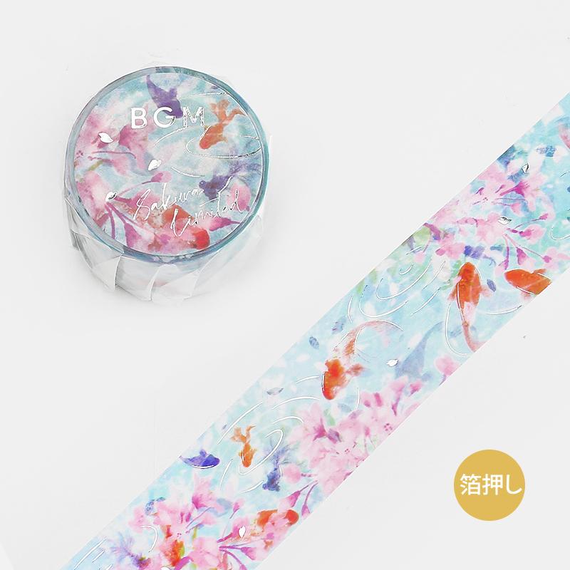 BGM Sakura Goldfish Masking Tape — roll front