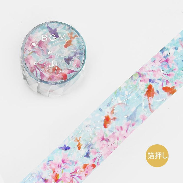 BGM Sakura Goldfish Masking Tape — roll front