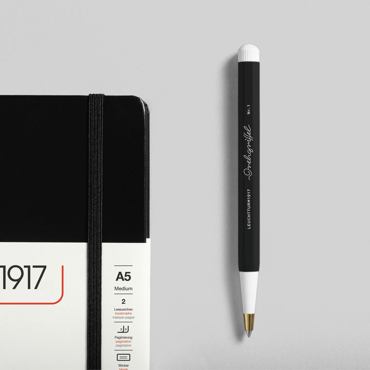 Leuchtturm1917 Drehgriffel Nr. 1 Gel Pen - Black — flat lay