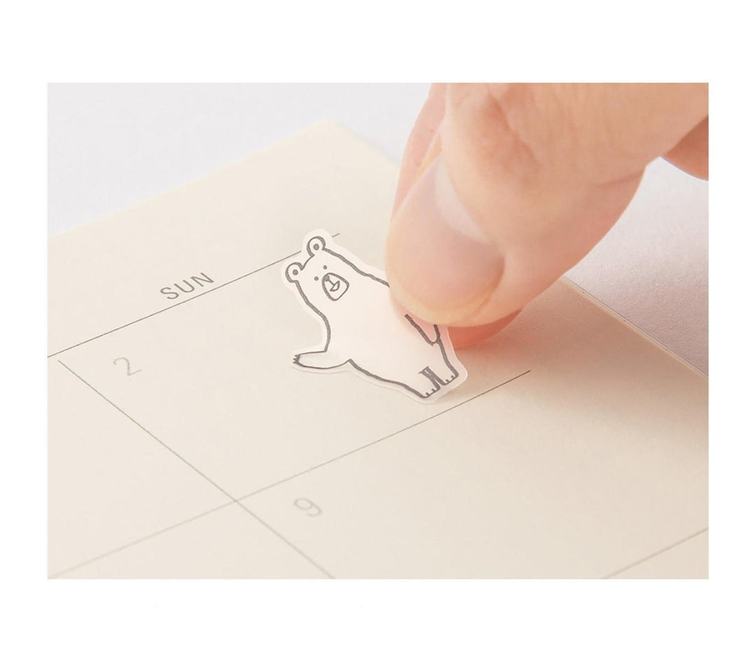 Midori Notebook Sticker - Forest Animals — with packaging