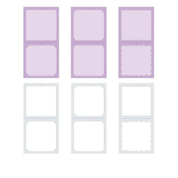 Midori Stickers Book For Pre-Inked Stamp - Warm Colors — with packaging