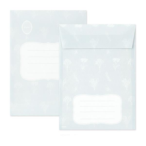 Midori Letter Set Collage - Bird Pattern — with packaging