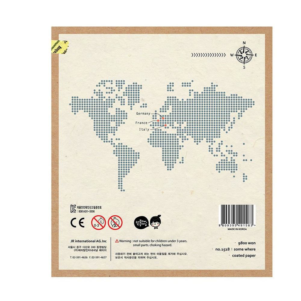 Suatelier Travel Luggage Sticker Pack - Some Where — side view