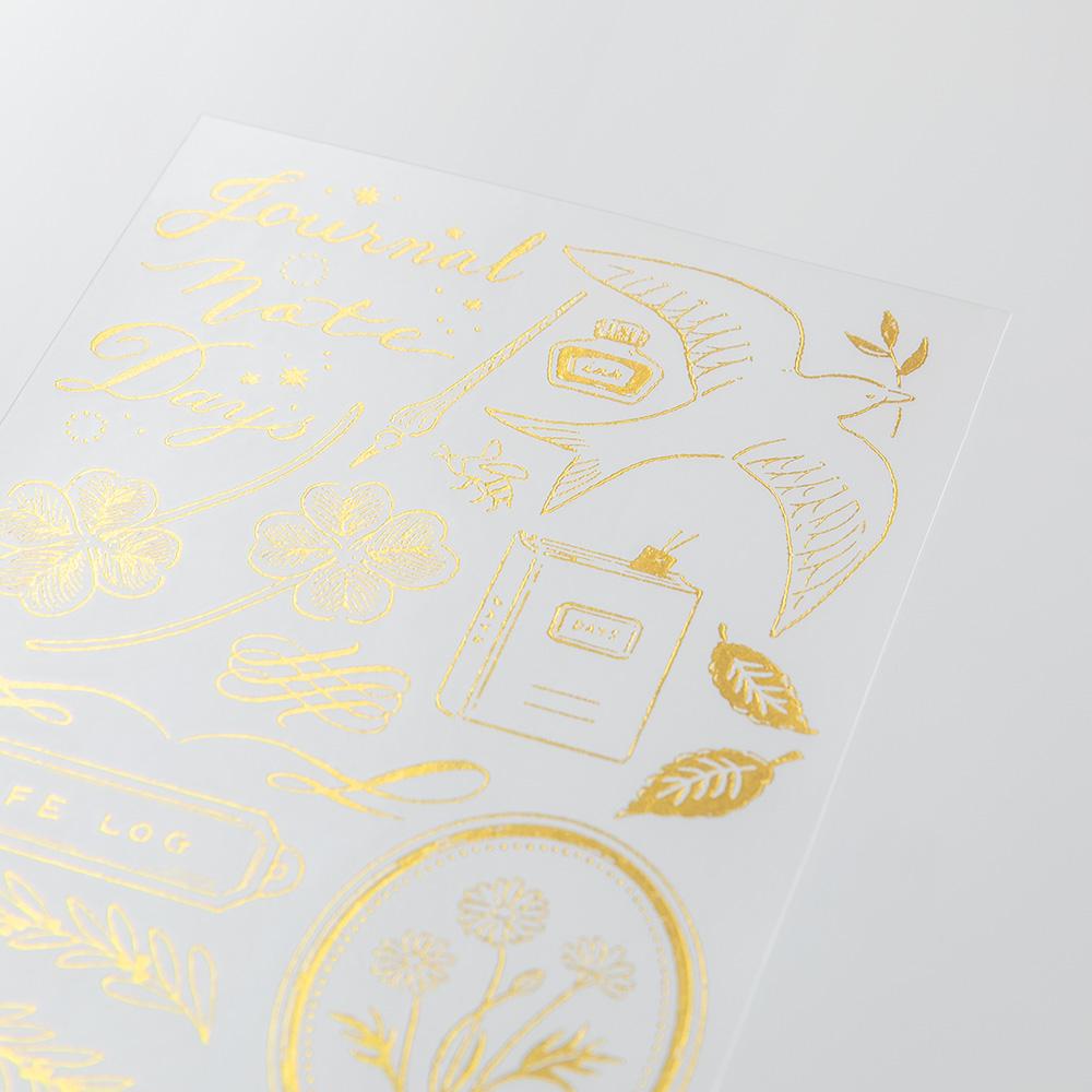 Midori Foil Transfer Sticker - Happy Motifs For Record — detail view