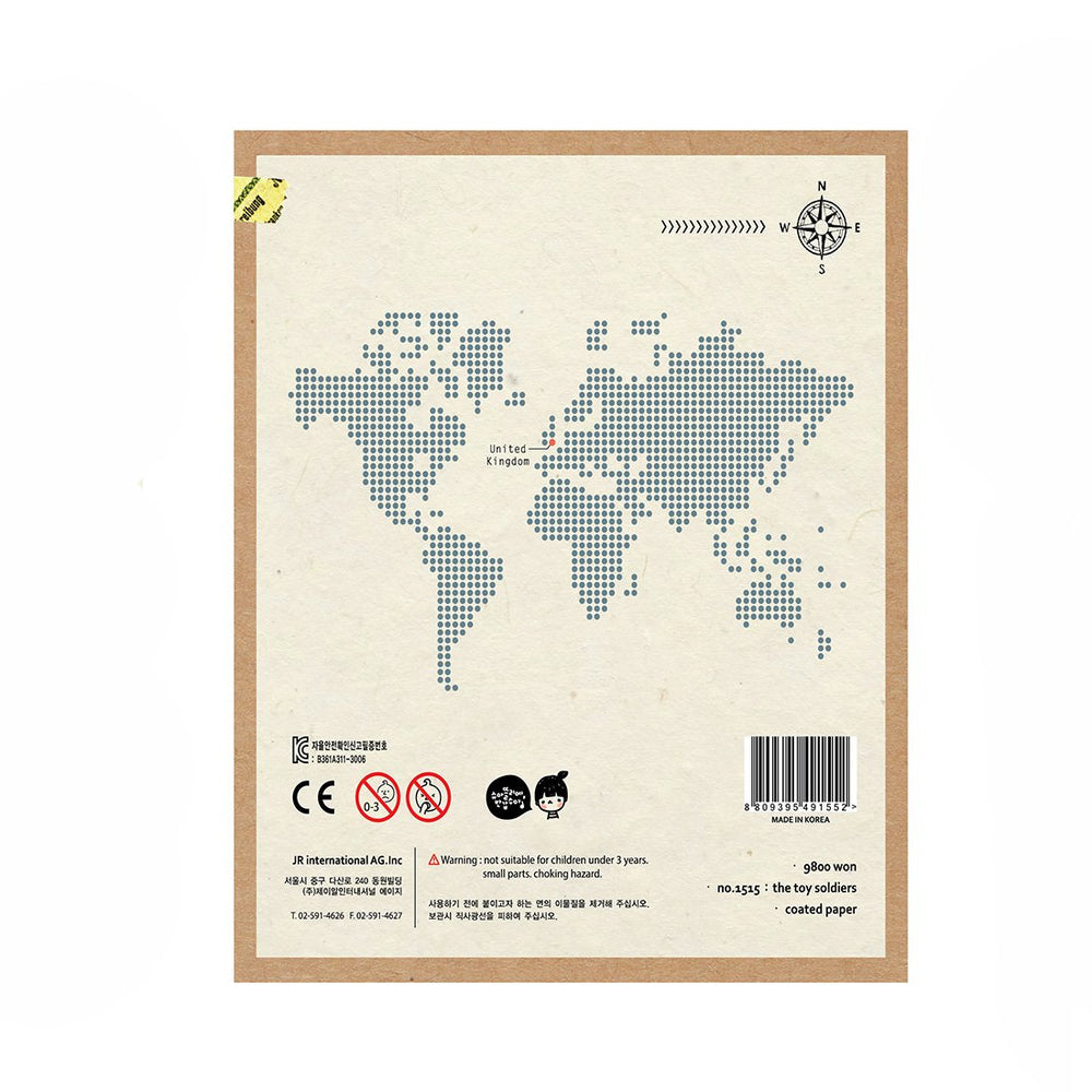 Suatelier Travel Luggage Sticker Pack - Toy Soldiers — side view