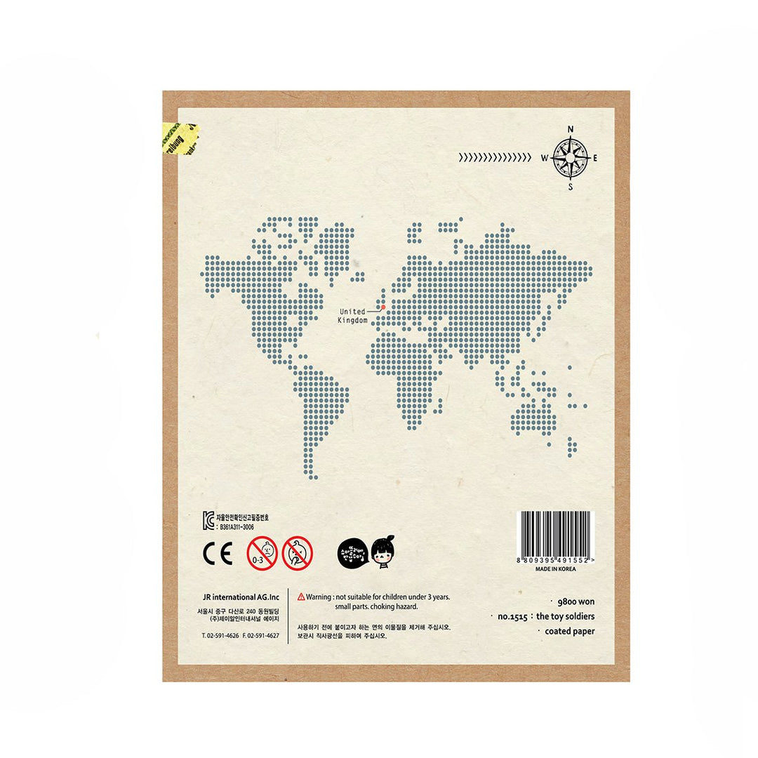 Suatelier Travel Luggage Sticker Pack - Toy Soldiers — side view