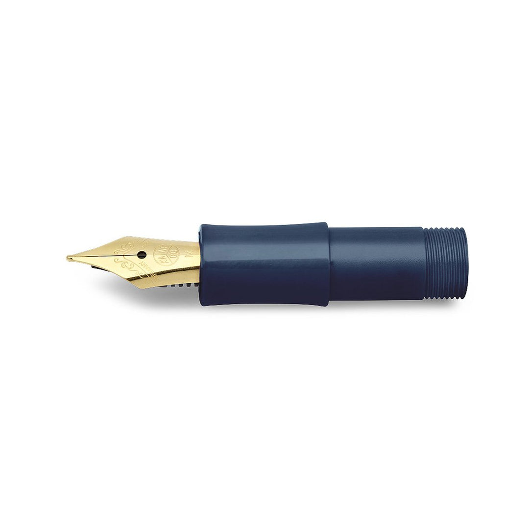 Kaweco Classic Sport Front Part Navy With Gold-Plated Steel Nib (Fine) — Kaweco fountain pen nib — replacement writing nib for fountain pens, at Cityluxe Singapore