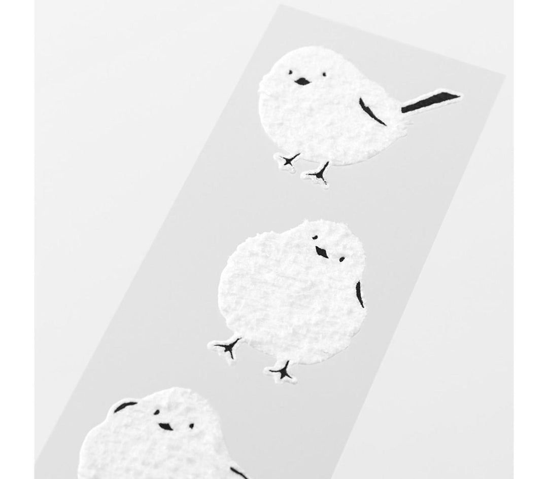 Midori Letter Set With Long-Tailed Tit Stickers — side view