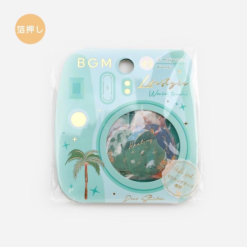 BGM Lifestyle World Travel Flake Seal — front view