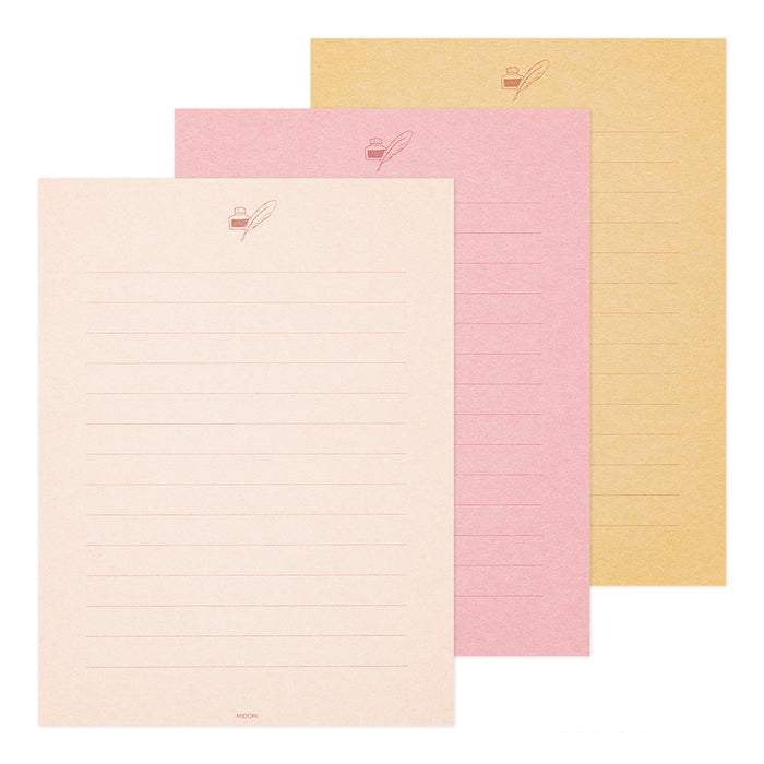 Midori Letter Set Gift Color - Pink — detail view