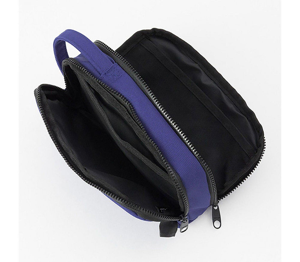 Midori 2 Way Cordura Pouch - Blue — side view