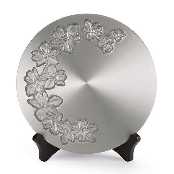 Royal Selangor Classics Orchid Plate — side view