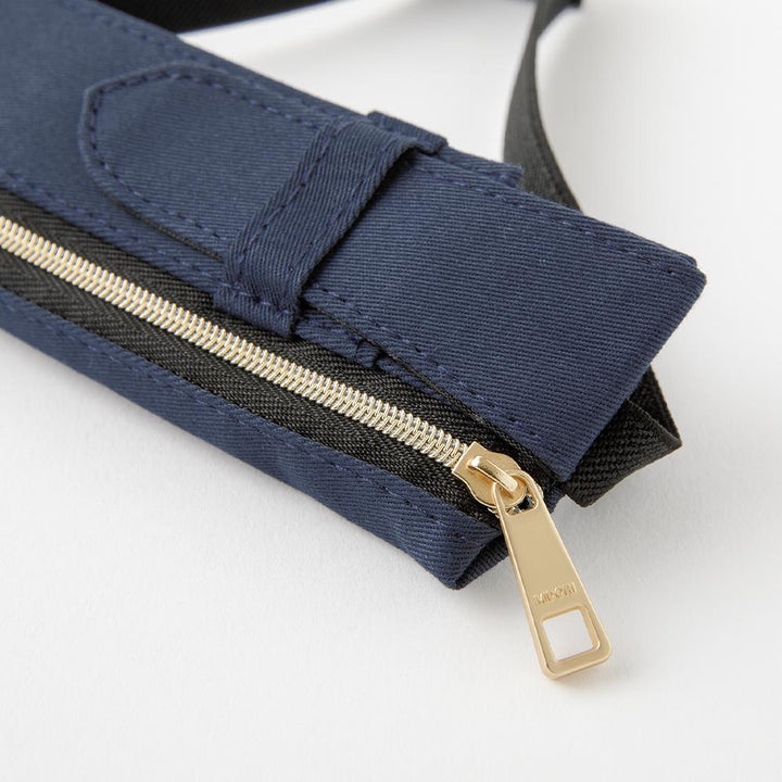 Midori Book Band Pen Case For B6 A5 Notebook Khaki — close-up