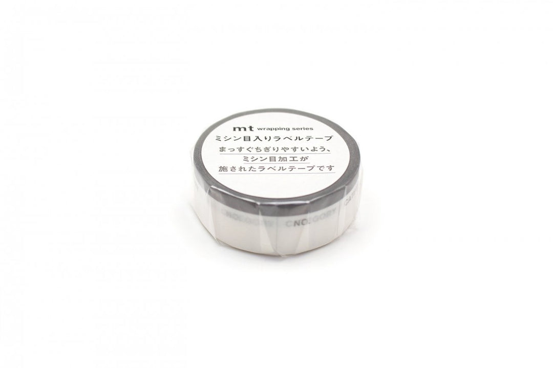 MT Perforated Label Tape - Number &amp; Category — applied on surface