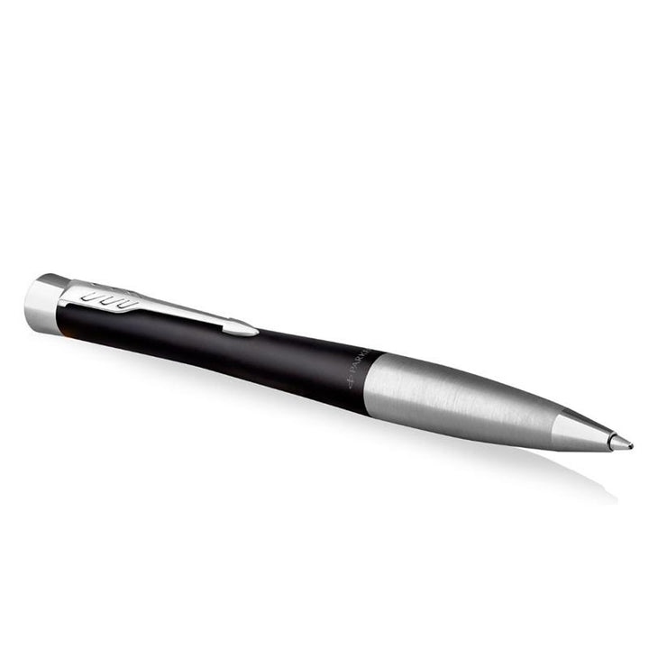 Parker Urban Twist Muted Black Chrome Trim Ballpoint Pen — with packaging