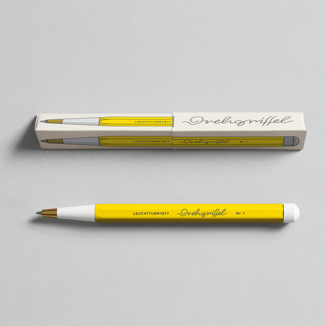 Leuchtturm1917 Drehgriffel Nr. 1 Gel Pen - Lemon — flat lay