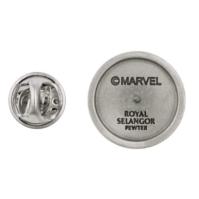 Royal Selangor Marvel Comics Lapel Pin — flat lay