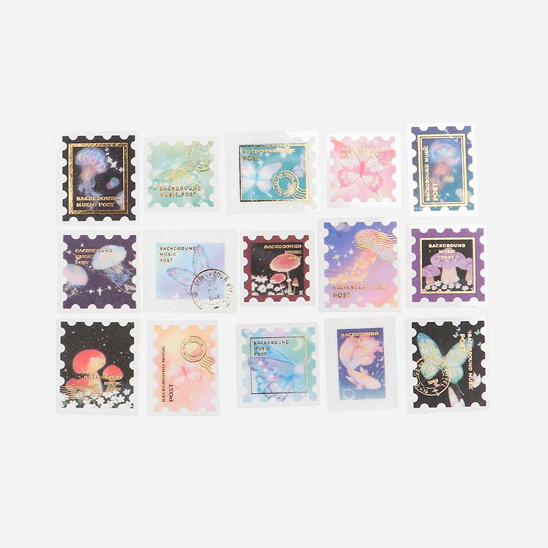 BGM Post Office Night Pictorial Book Flake Seal — side view