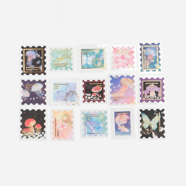 BGM Post Office Night Pictorial Book Flake Seal — side view