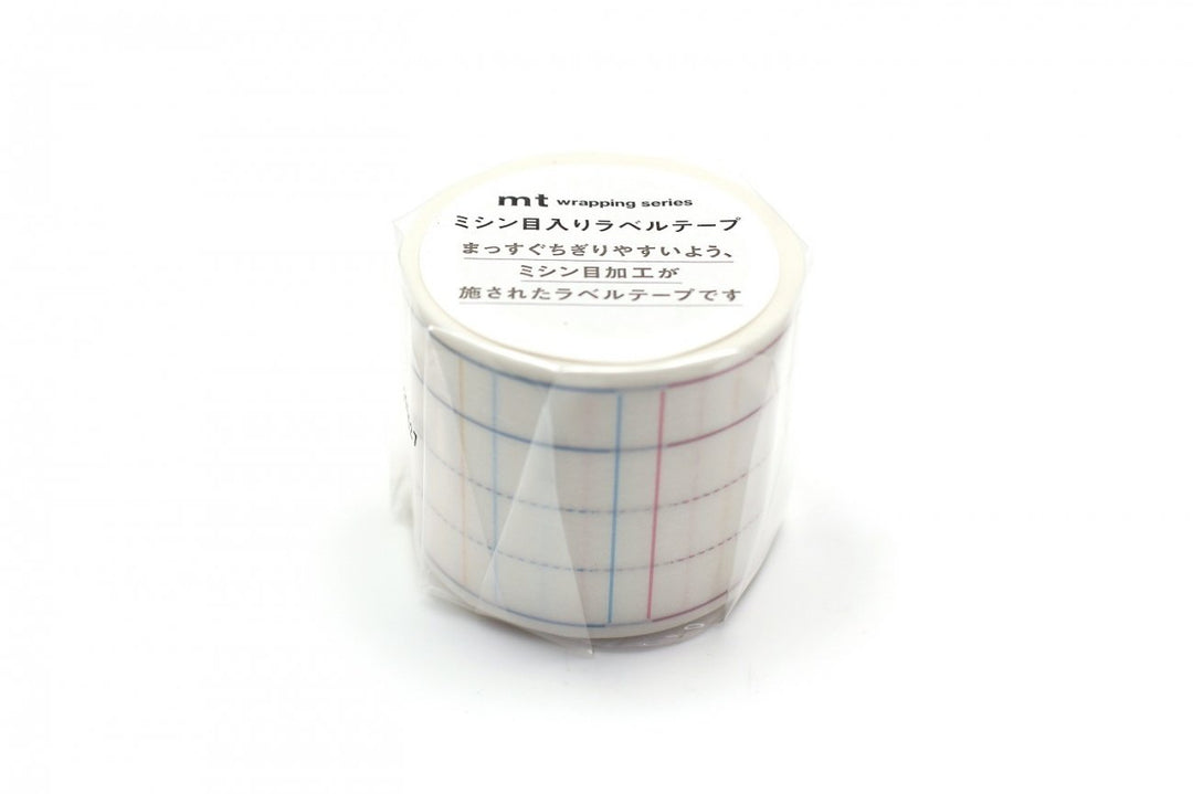 MT Perforated Label Tape - Memo Ruled — applied on surface