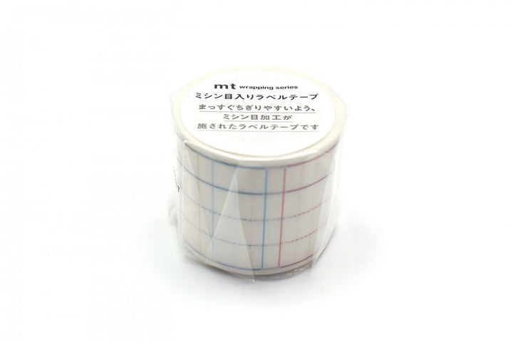 MT Perforated Label Tape - Memo Ruled — applied on surface