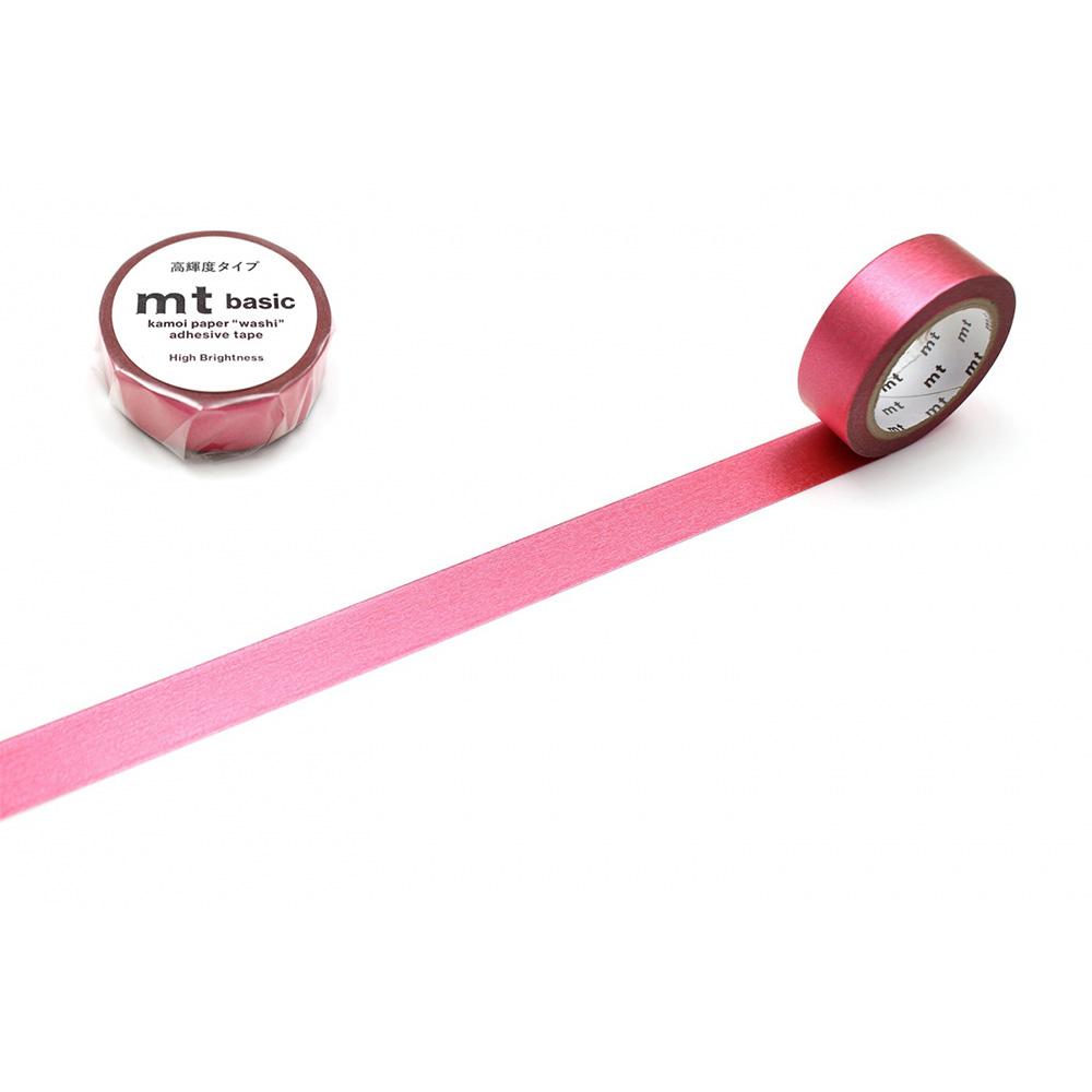 MT Basic Washi Tape Brightness Red 7m — roll front