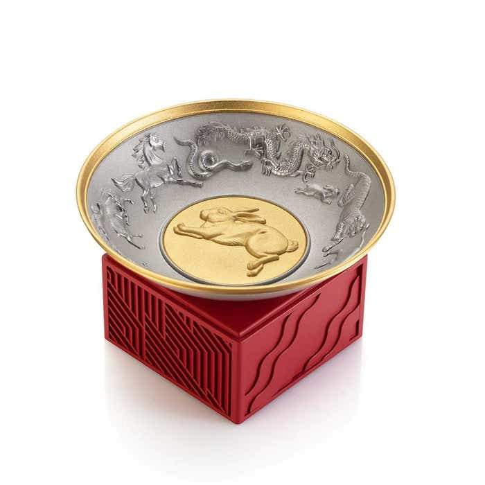 Royal Selangor 2023 Year of the Rabbit Wealth Bowl — close-up