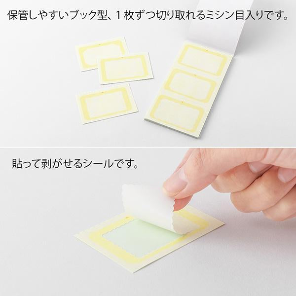 Midori Stickers Book For Paintable Stamp - Natural Colors — in use