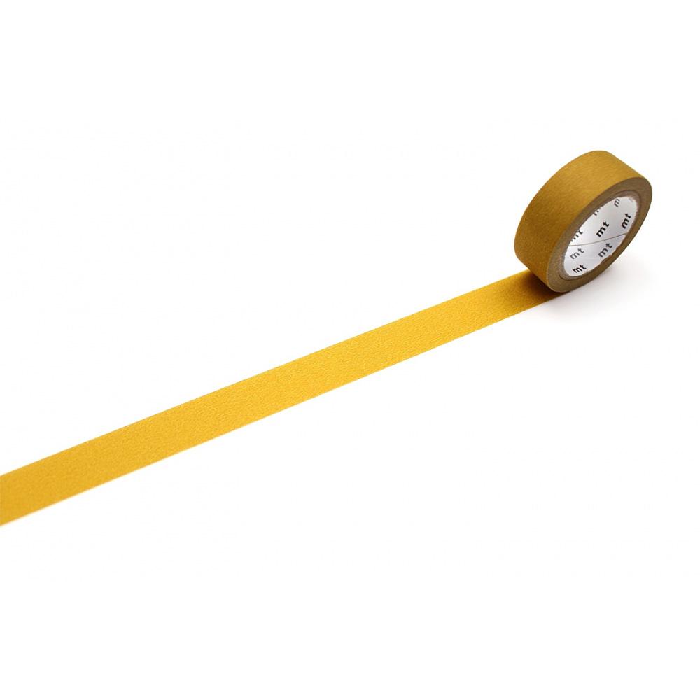 MT Basic Washi Tape Matte Mustard 7m — pattern detail
