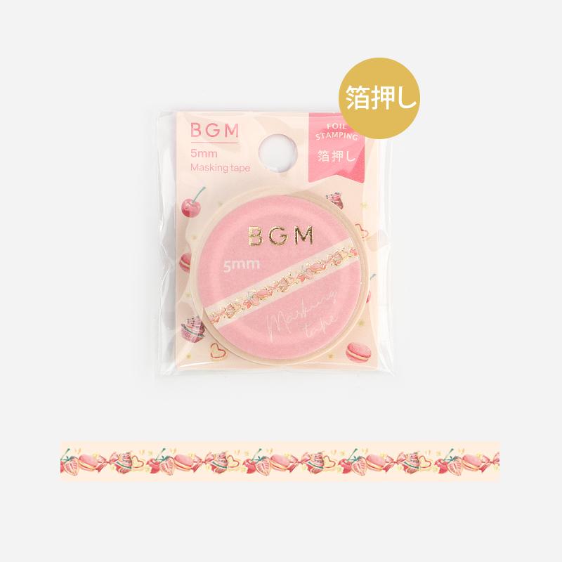 BGM Sweet Macaron Masking Tape — applied on surface