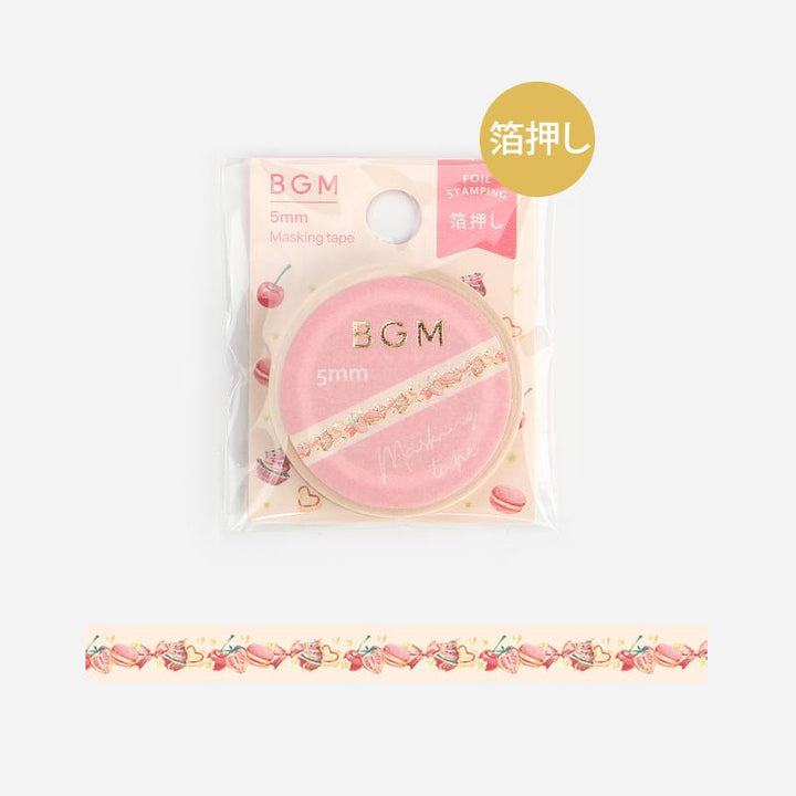 BGM Sweet Macaron Masking Tape — applied on surface