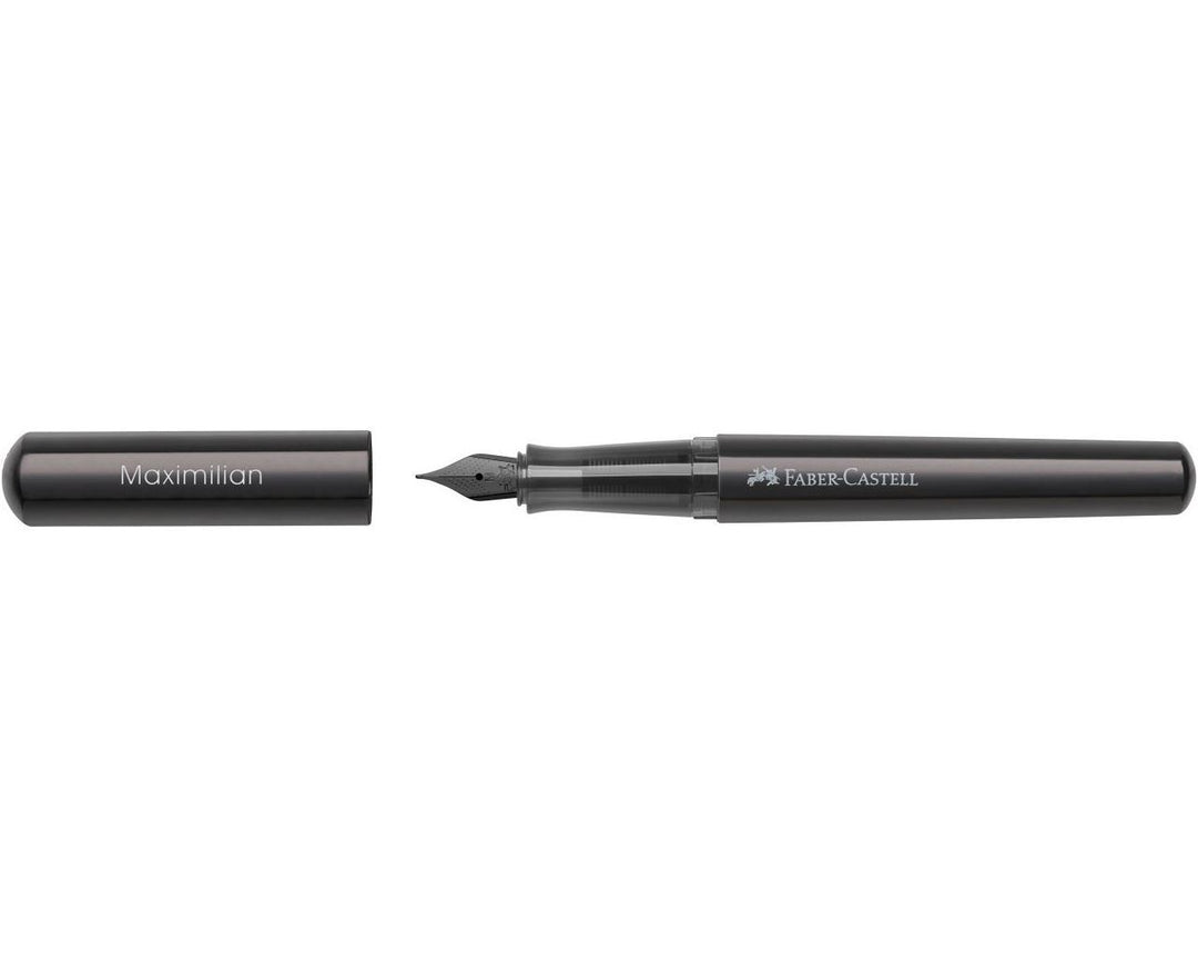 Faber-Castell Hexo Black Matt Fountain Pen — barrel detail