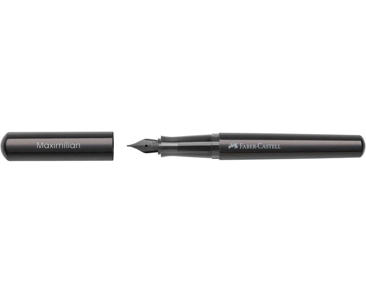 Faber-Castell Hexo Black Matt Fountain Pen — barrel detail
