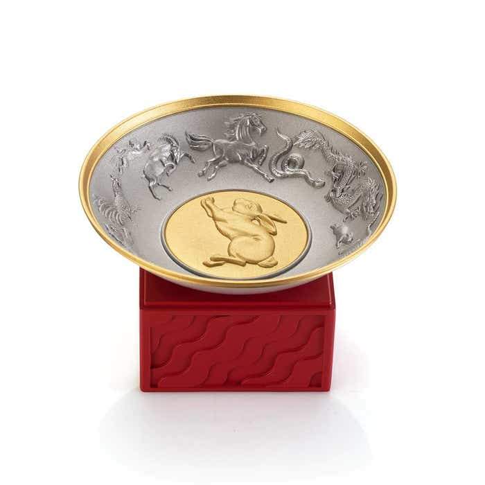Royal Selangor 2023 Year of the Rabbit Wealth Bowl — detail view