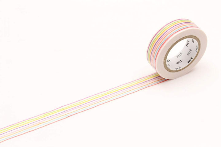 MT EX Washi Tape Iro Enpitsu Border — pattern detail