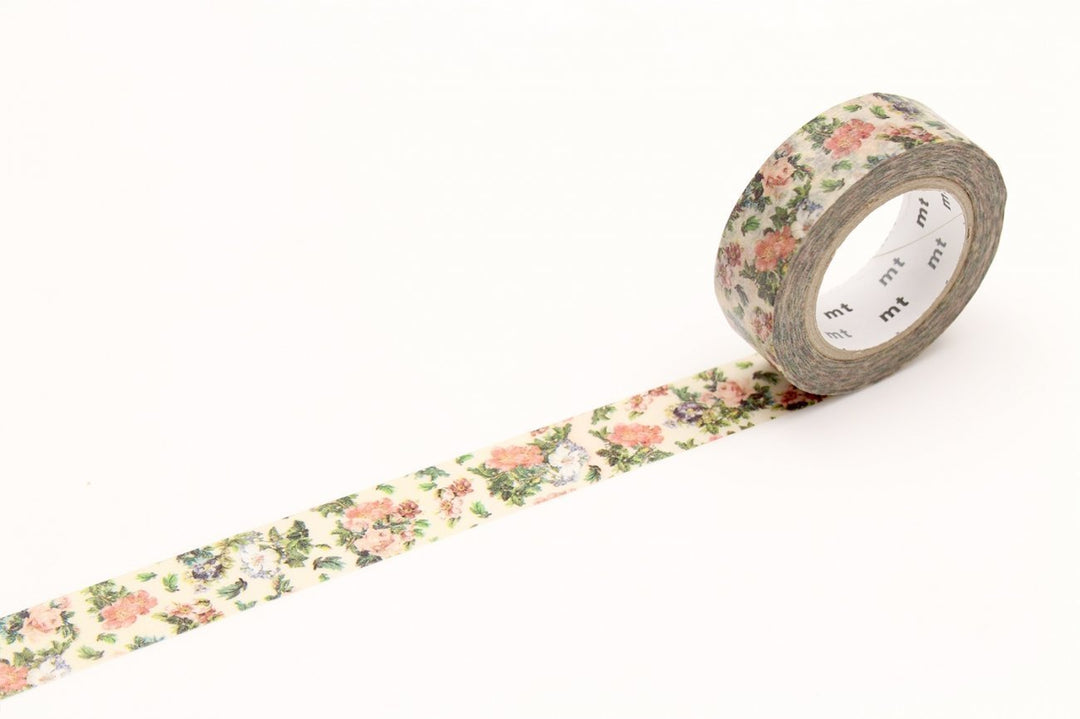 MT EX Washi Tape - Mini Flower Botanical Art (7m) — pattern detail